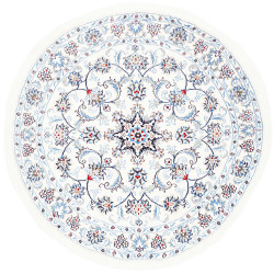 Nain Kashmar 148x148 Cm Nain Kashmar, Persia, Hand-carded