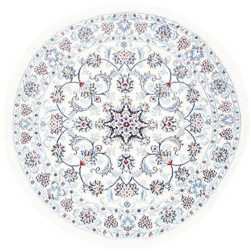 Nain Kashmar 148x148 Cm Nain Kashmar, Persia, Hand-carded