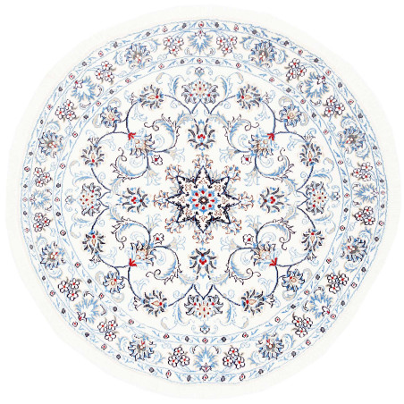 Nain Kashmar 148x148 Cm Nain Kashmar, Persia, Hand-carded
