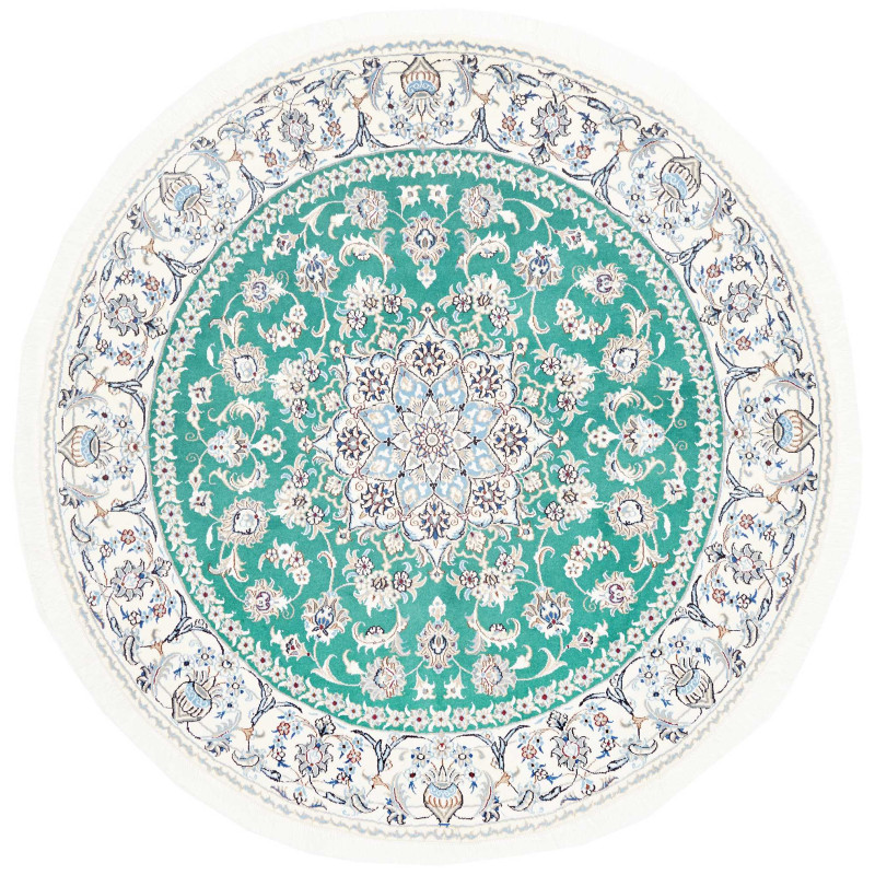 Nain Kashmar 197x200 Cm Nain Kashmar Persia Hand-carded Wool