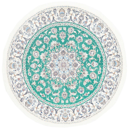 Nain Kashmar 197x200 Cm Nain Kashmar Persia Hand-carded Wool