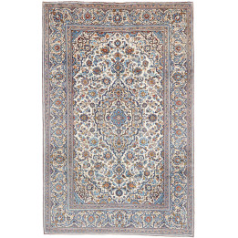Tappeto Originale Kashan Persia 197x305 Avorio