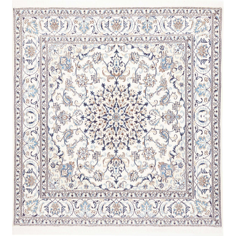Nain Kashmar 192x200 Cm Nain Kashmar, Persia, Hand-carded