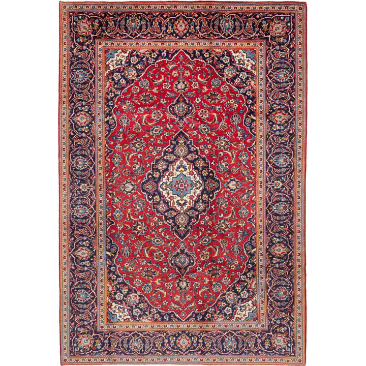 Hand Made Rug Ardakan Persia 205x300 Red Dark B