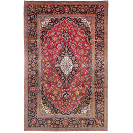 Hand Made Rug Ardakan Persia 204x313 Red Dark B