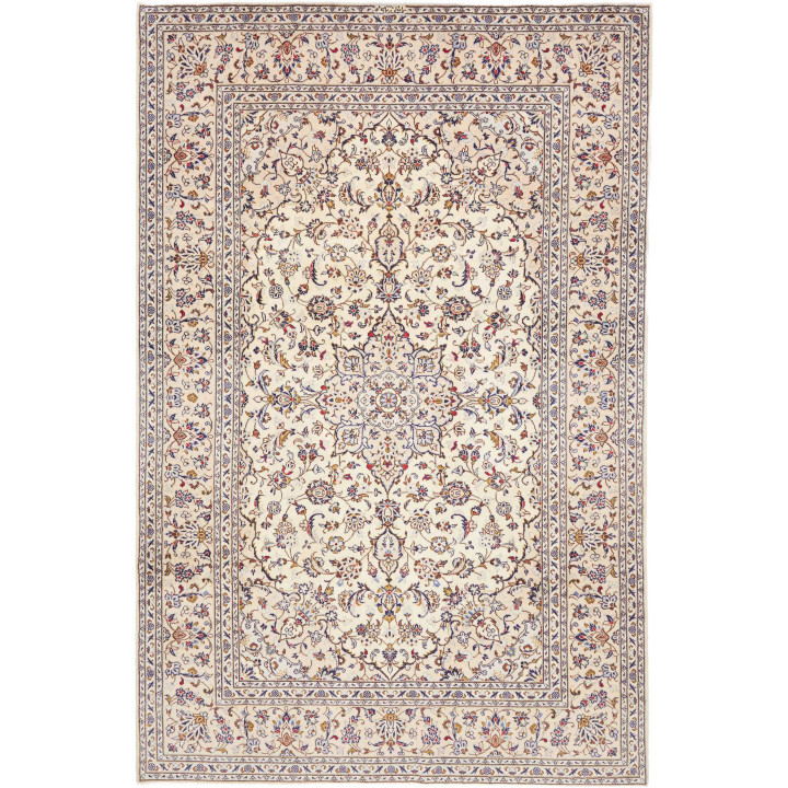 Tappeto Originale Kashan Persia 194x300 Avorio