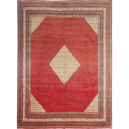 Hand Made Rug Sarough Mir Persia 287x385 Rust R