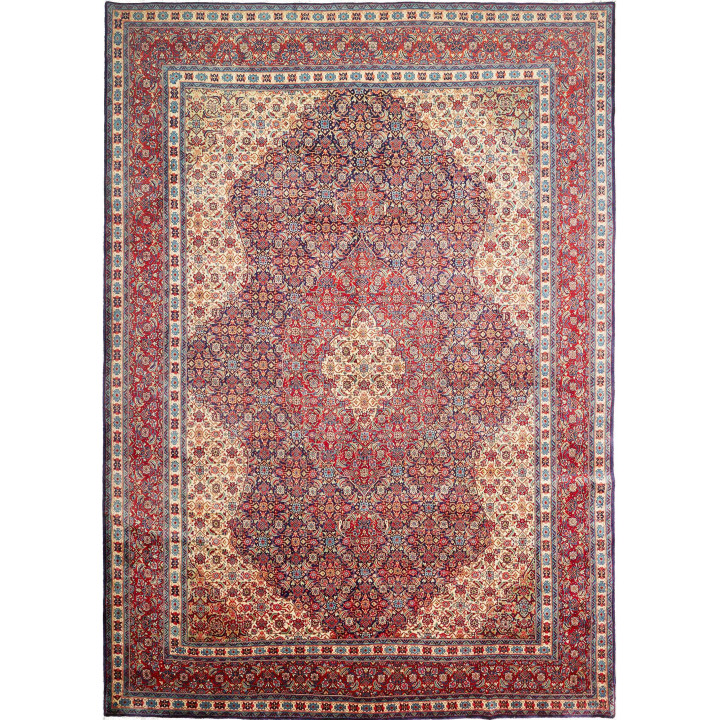 Tappeto Originale Sarough Persia 247x350 Rosso