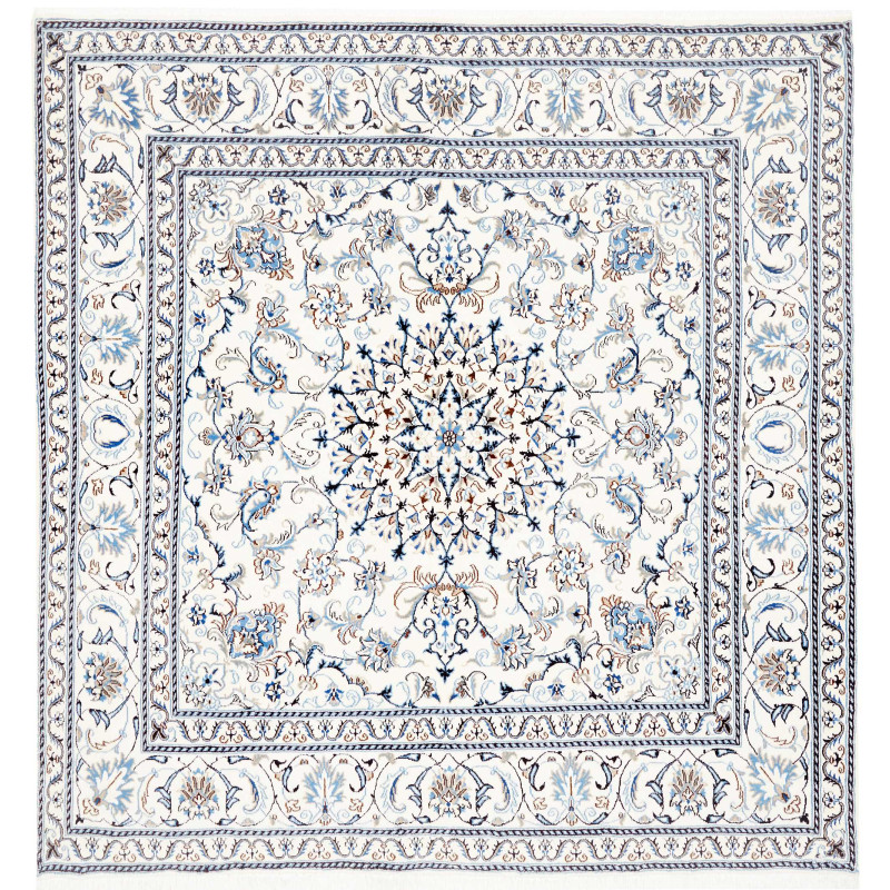 Nain Kashmar 194x200 Cm Nain Kashmar, Persia, Hand-spun Wool