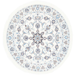 Nain Kashmar 145x145 Cm Nain Kashmar, Persia, Hand-carded