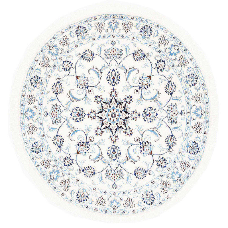 Nain Kashmar 145x145 Cm Nain Kashmar, Persia, Hand-carded