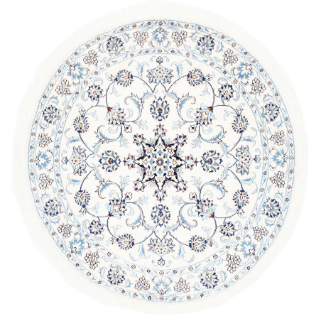 Nain Kashmar 145x145 Cm Nain Kashmar, Persia, Hand-carded