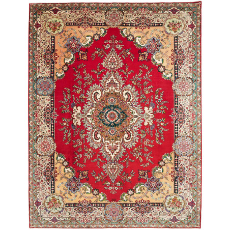 Tabriz 303x397 Cm Tabriz, Persia, Hand-carded Wool (warp: