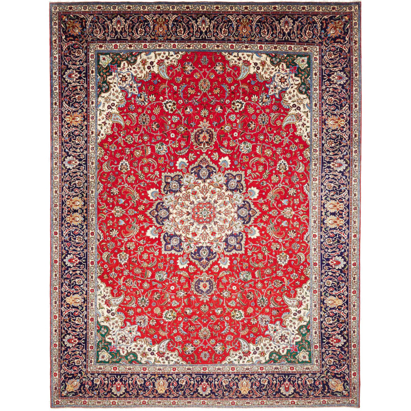 Tabriz 305x395 Cm Tabriz Persia Hand-carded Wool Cotton