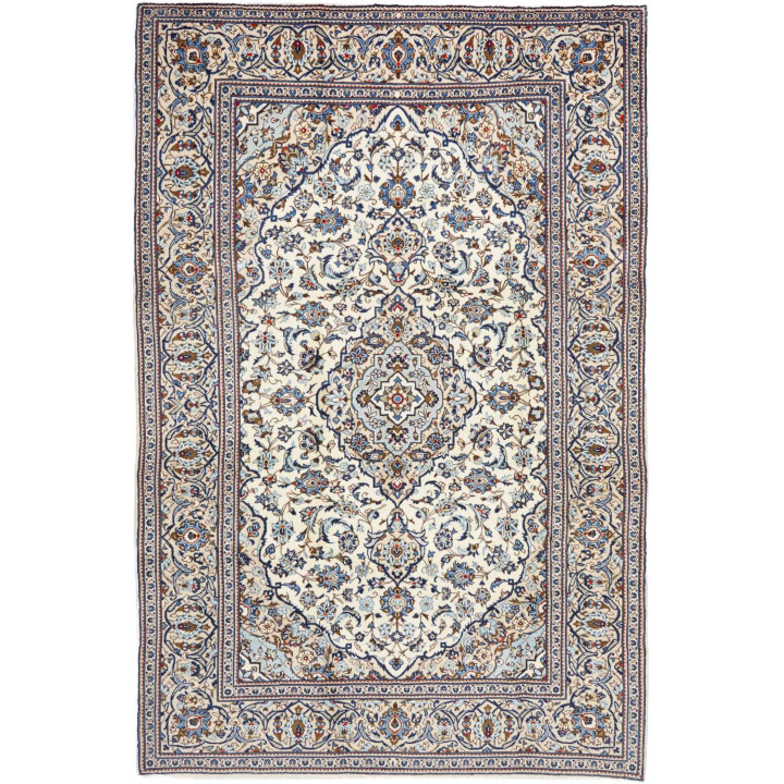 Tappeto Originale Kashan Persia 200x305 Avorio