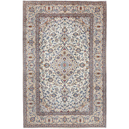 Tappeto Originale Kashan Persia 195x294 Avorio