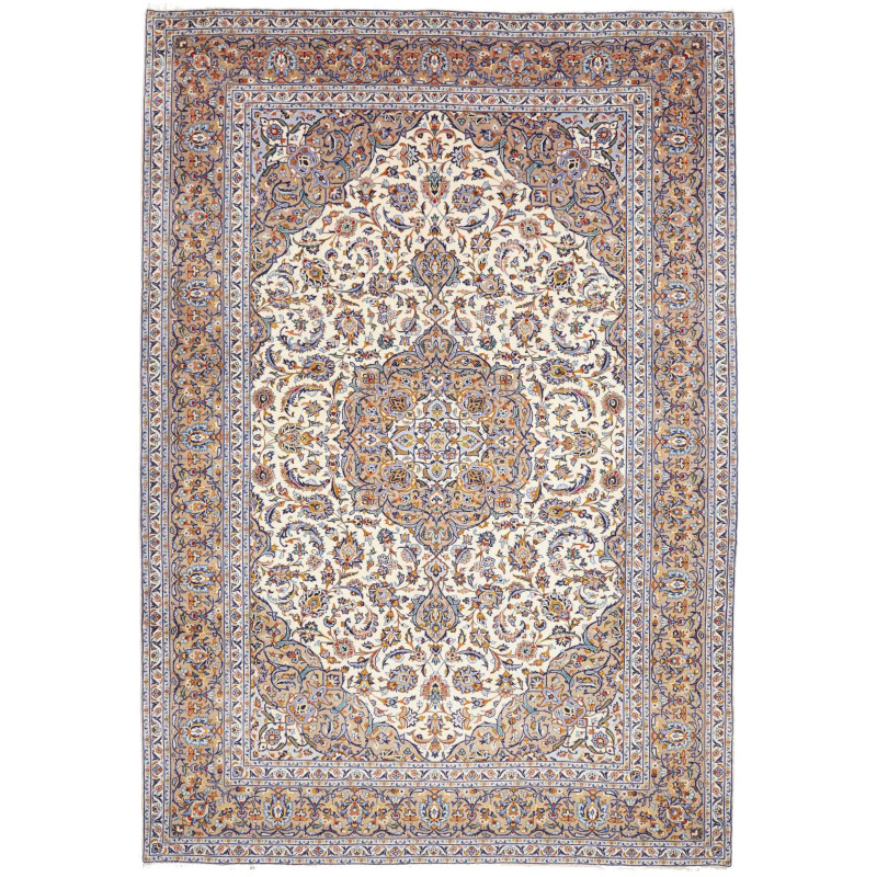 Kashan 253x365 Cm Kashan, Persia, Hand-carded Wool (warp: