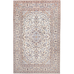 Tappeto Originale Kashan Persia 198x308 Avorio