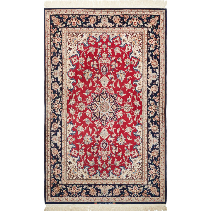 Tappeto Originale Isfahan Persia 108x174 Rosso