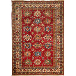 Hand Made Rug Kazak Fine Pakistan 188x264 Red B