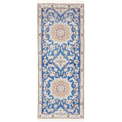 Rug Nain 9la Persia 82x200 Cobalt Blue Cream