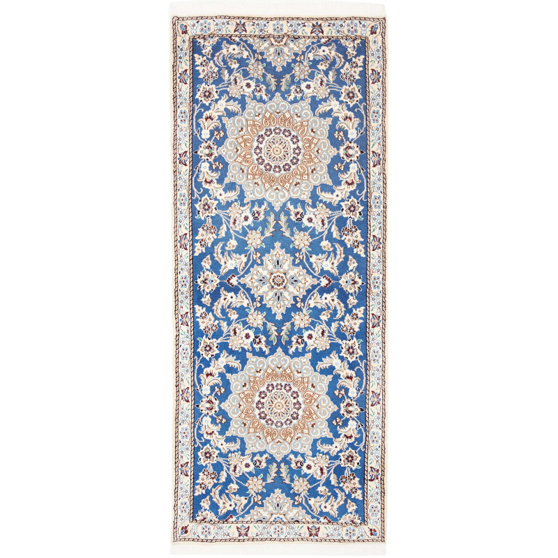 Rug Nain 9la Persia 82x200 Cobalt Blue Cream