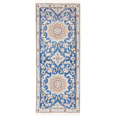 Rug Nain 9la Persia 82x200 Cobalt Blue Cream