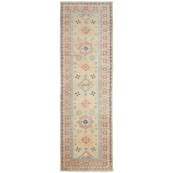 Tappeto Originale Kazak Afghanistan 84x287 Beig