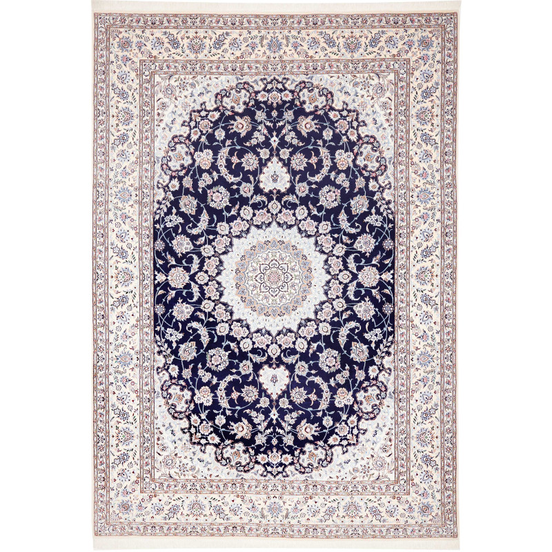 Rug Nain 9la Persia 250x355 Navy Blue Cream Whi