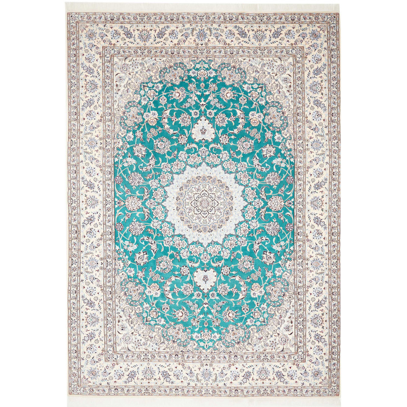 Rug Nain 9la Persia 248x355 Teal Cream
