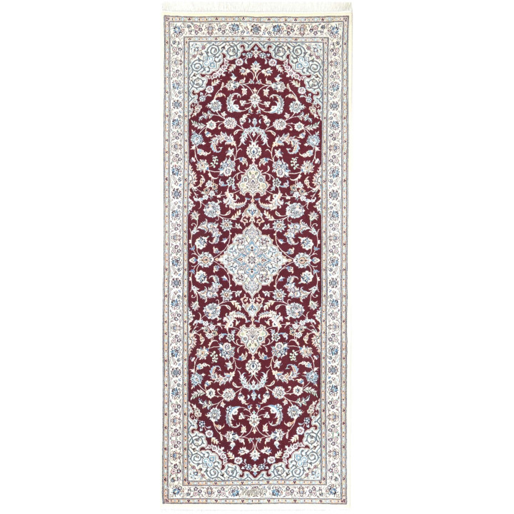 Tappeto Originale Nain 6la Persia 81x208 Rosso
