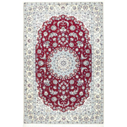 Tappeto Originale Nain 6la Persia 130x198 Rosso