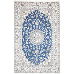 Rug Nain Kashmar Persia 197x312 Sapphire Blue C