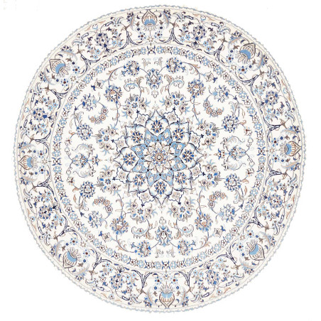 Nain Kashmar 242x254 Cm Nain Kashmar, Persia, Hand-carded