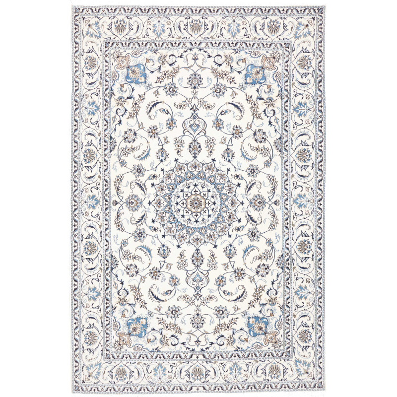 Rug Nain Kashmar Persia 195x302 Cream Blue