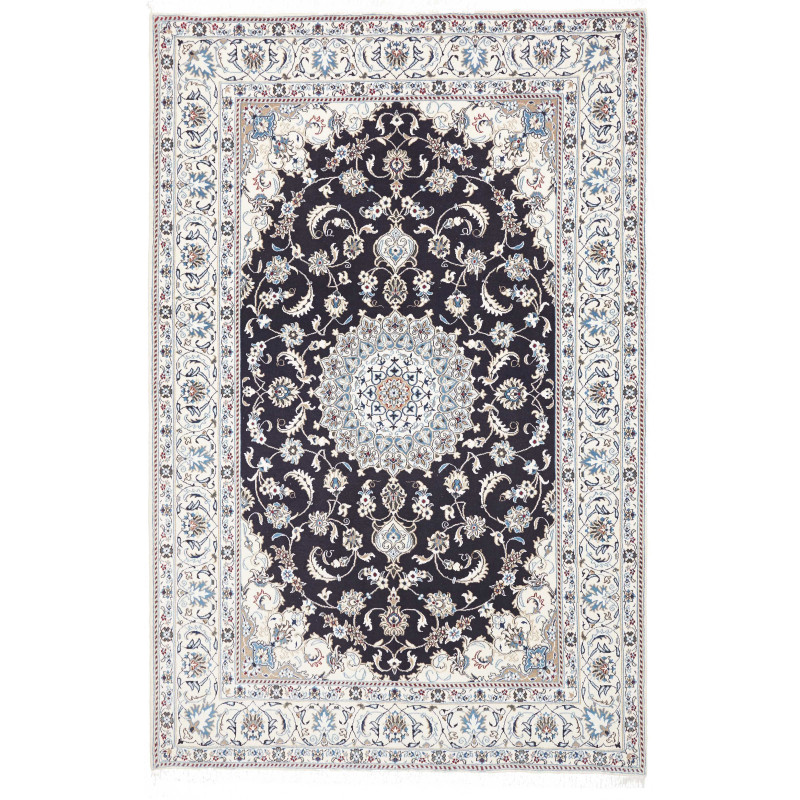 Rug Nain Kashmar Persia 198x303 Night Blue Ivor