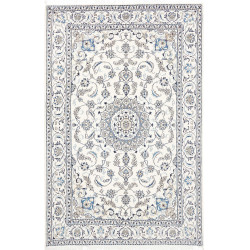Rug Nain Kashmar Persia 195x293 Cream White Blu