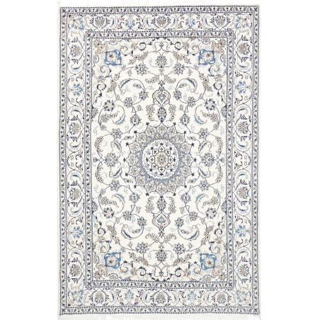 Rug Nain Kashmar Persia 195x293 Cream White Blu