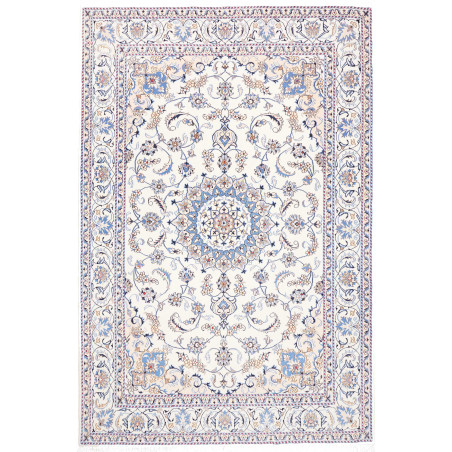 Rug Nain Kashmar Persia 200x303 Ivory Blue