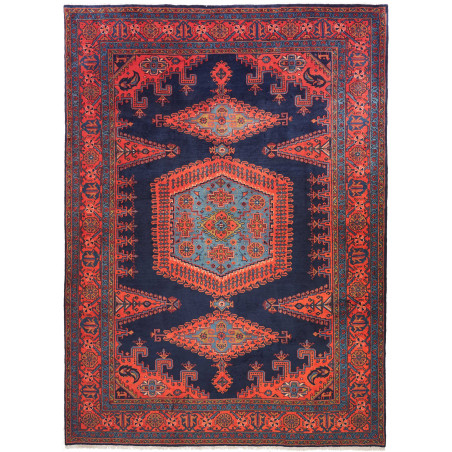 Rug Wiss Persia 218x302 Navy Blue Coral Red