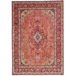 Rug Tabriz Persia 206x296 Terracotta Burgundy R