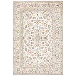 Rug Kashan Persia 194x296 Cream Blue