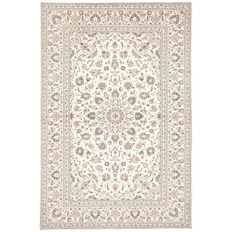 Rug Kashan Persia 194x296 Cream Blue