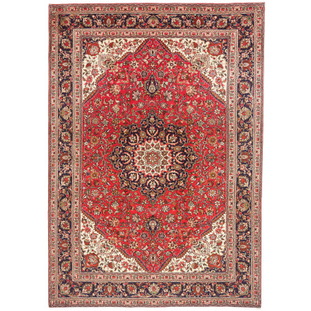 Rug Tabriz Persia 207x293 Red Dark Blue