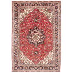 Rug Tabriz Persia 200x297 Coral Red Navy Blue
