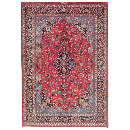 Rug Mashad Persia 203x293 Crimson Red Navy Blue