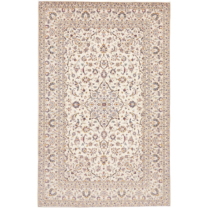 Tappeto Originale Kashan Persia 193x300 Avorio