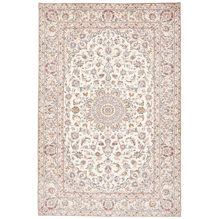 Rug Kashan Persia 200x300 Cream Blue