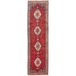 Tappeto Originale Yalameh Persia 83x308 Rosso A