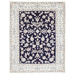 Rug Nain Kashmar Persia 198x253 Deep Navy Ivory